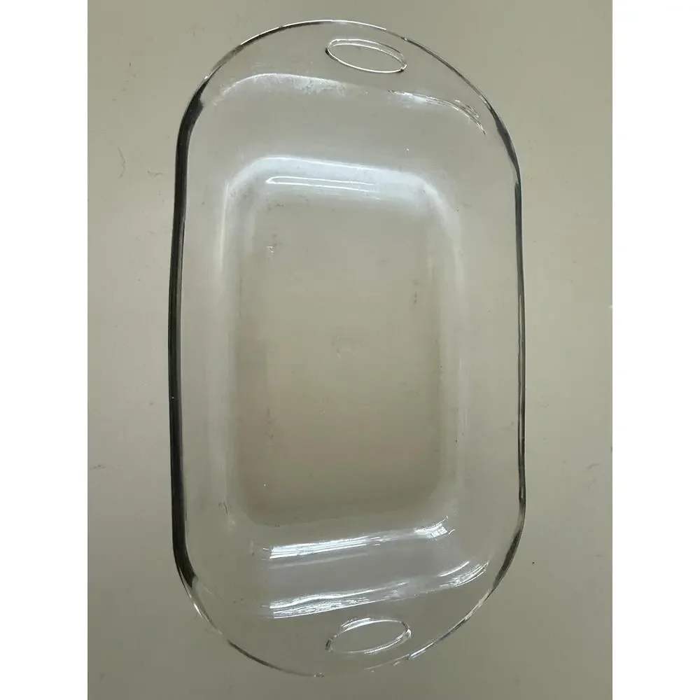 Anchor Hocking 3.7 Qt Clear Glass 16” Open Handle Casserole Baking Dish